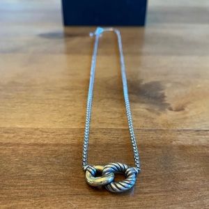 David Yurman Belmont Curb Link Necklace with 18K Gold